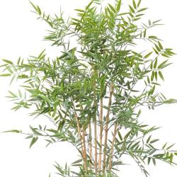 Bambou artificiel en pot special UV pour extérieur H 120 cm Vert