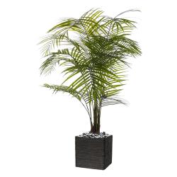 Palmier Areca artificiel H 175 cm en plastique anti-UV en pot