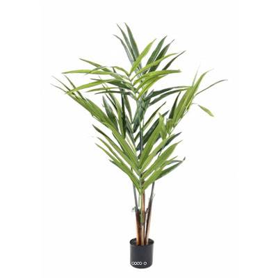 Palmier Kentia artificiel en pot tronc semi-naturel H 170 cm 7 palmes