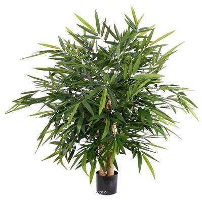 Bambou artificiel touffe H 105 x D 105 cm extérieur anti-UV