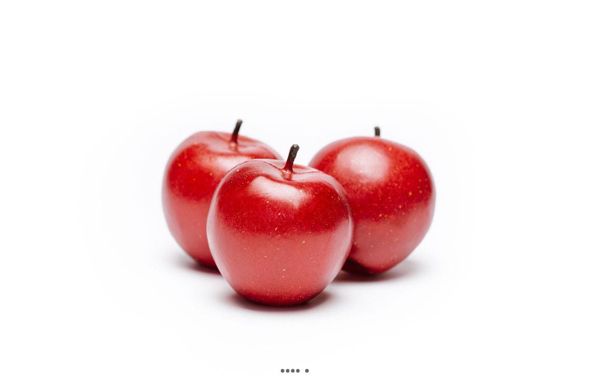 Pomme Artificielle MONANS Rouge - Fruit Décoratif Synthétique Hauteur 8 Cm - Pour Déco Intérieure - 8