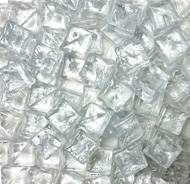 Glaçons artificiel en cube en lot de 100 Plastique soufflé D 10x10 mm