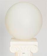 Boule lumineuse blanche int/ext en polyethylene D 40 cm