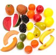 Fruits artificiels assortis en lot de 24 en Plastique soufflé