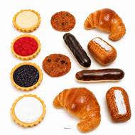 Patiss�ries artificielles assorties en lot de 12 en Plastique souffl�