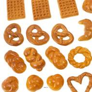 Viennoiseries petites factice assorties lot de 24 en Plastique soufflé