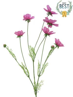 Cosmos artificiel en tige, H 92 cm Rose soutenu - BEST