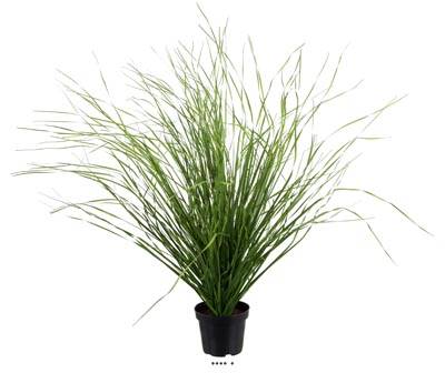 Herbe folle factice touffe en pot H60cm D65cm très dense et aérienne