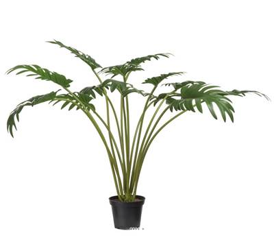 Philodendron artificiel en pot, H 65 cm, D 86 cm
