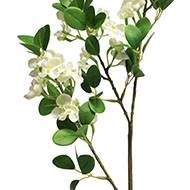 Branche de seringat artificiel H 89 cm 3 ramures  Blanc 