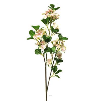 Branche de seringat artificiel H 89 cm 3 ramures  Blanc rose