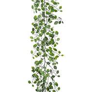 Guirlande de feuilles d'eucalyptus artificiel vert L 180 cm