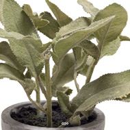 Herbe aromatique artificielle Sauge H 17 cm, D 16cm