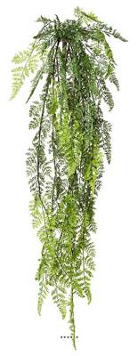 Grande chute de fougère artificielle L 114 cm l 25 cm vert