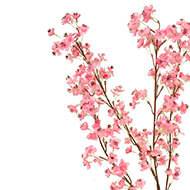 Branche de fleurs artificielles d'amandier H 90 cm pour exterieur rose