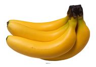 Régime de bananes artificiel 5 fruits H 21 cm