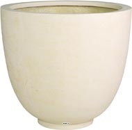 Bac en Polystone Landi Ext. Egg D 70 x H 60 cm Creme