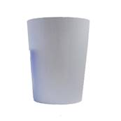 Vase en plastique recyclable int. et ext. H23cm Blanc neige