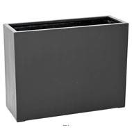 Jardinière haute en fibre de verre H 60 cm Noir