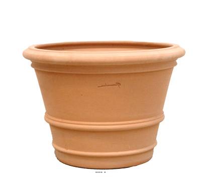 Cuvier moulure en terre cuite D 37 cm Terre cuite