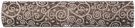 Chemin de table Chocolat Arabesque en tissu non tissé 30 cm X 10 m