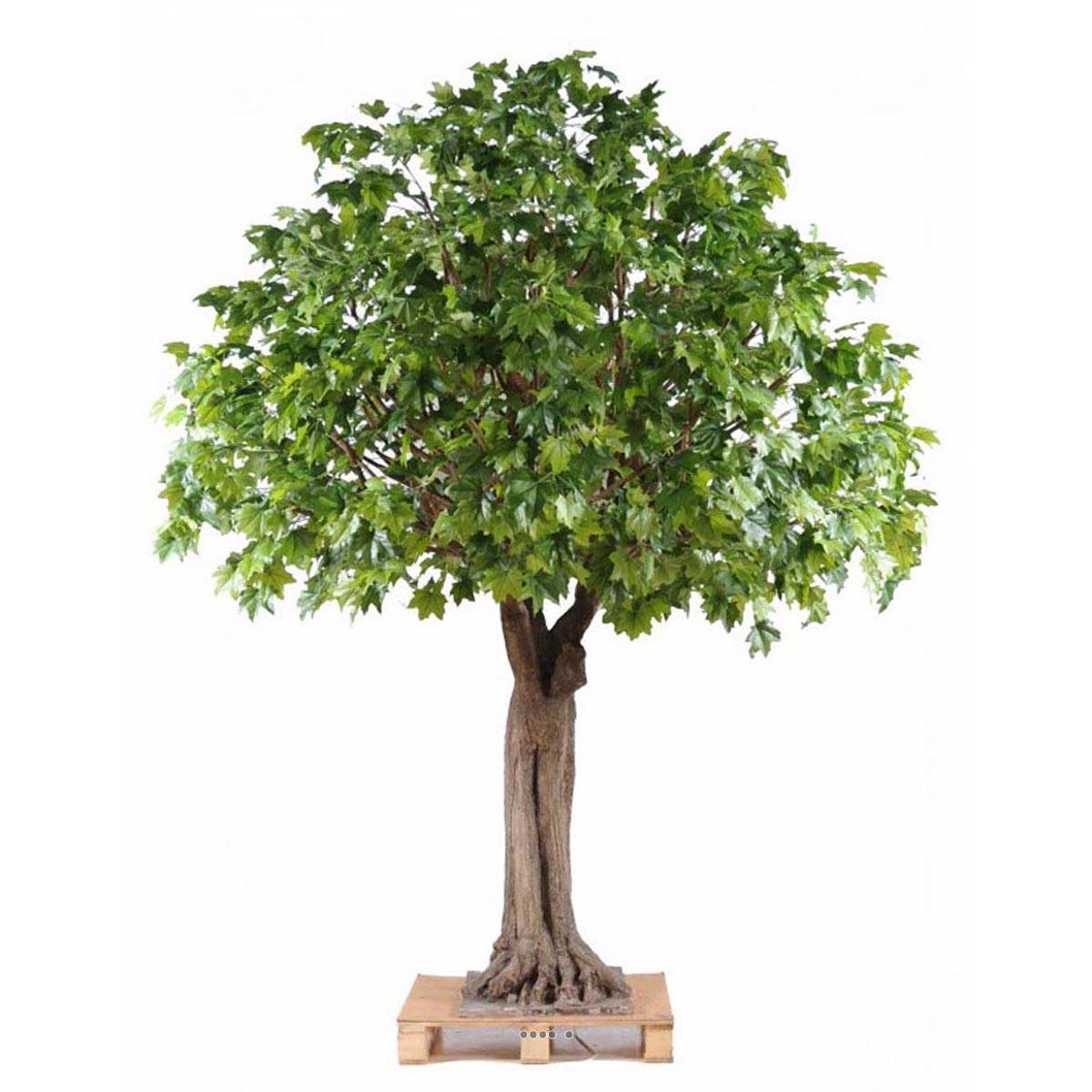 artificielles Platane arbre artificiel Tronc Fibre de verre et bois Feuillage Tergal du site Artificielles.com