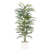 Palmier Areca artificiel H 90 cm 4 troncs pot ceramique