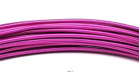 Fil aluminium Fuchsia souple D 2 mm L 12 metrs dcoration