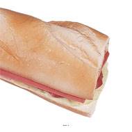 Sandwich baguette artificiel Plastique soufflé L 185x90 mm