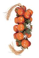 Grappe de 20 oranges artificielles en Plastique soufflé L 50 cm
