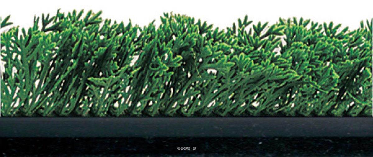 artificielles Separateur barrette Feuillage plastique Cypres vert L 75 cm socle Noir