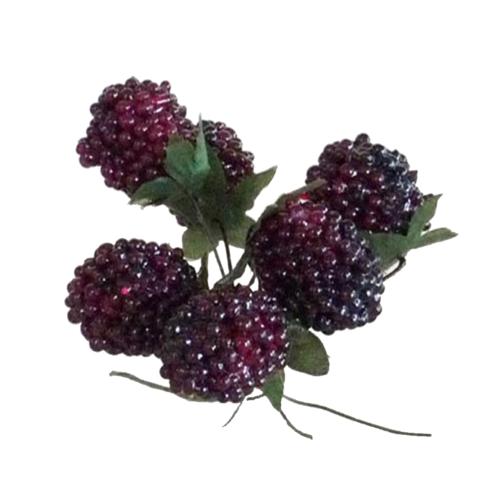 Mures artificielles Fruits rouges X6 Diamètre 2,50 CM Bourgogne