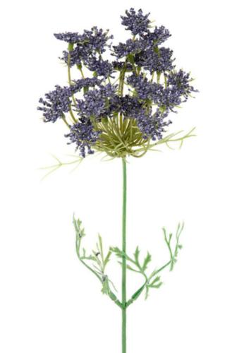 Carotte sauvage factice en tige H45cm idéale pour bouquet Mauve violet