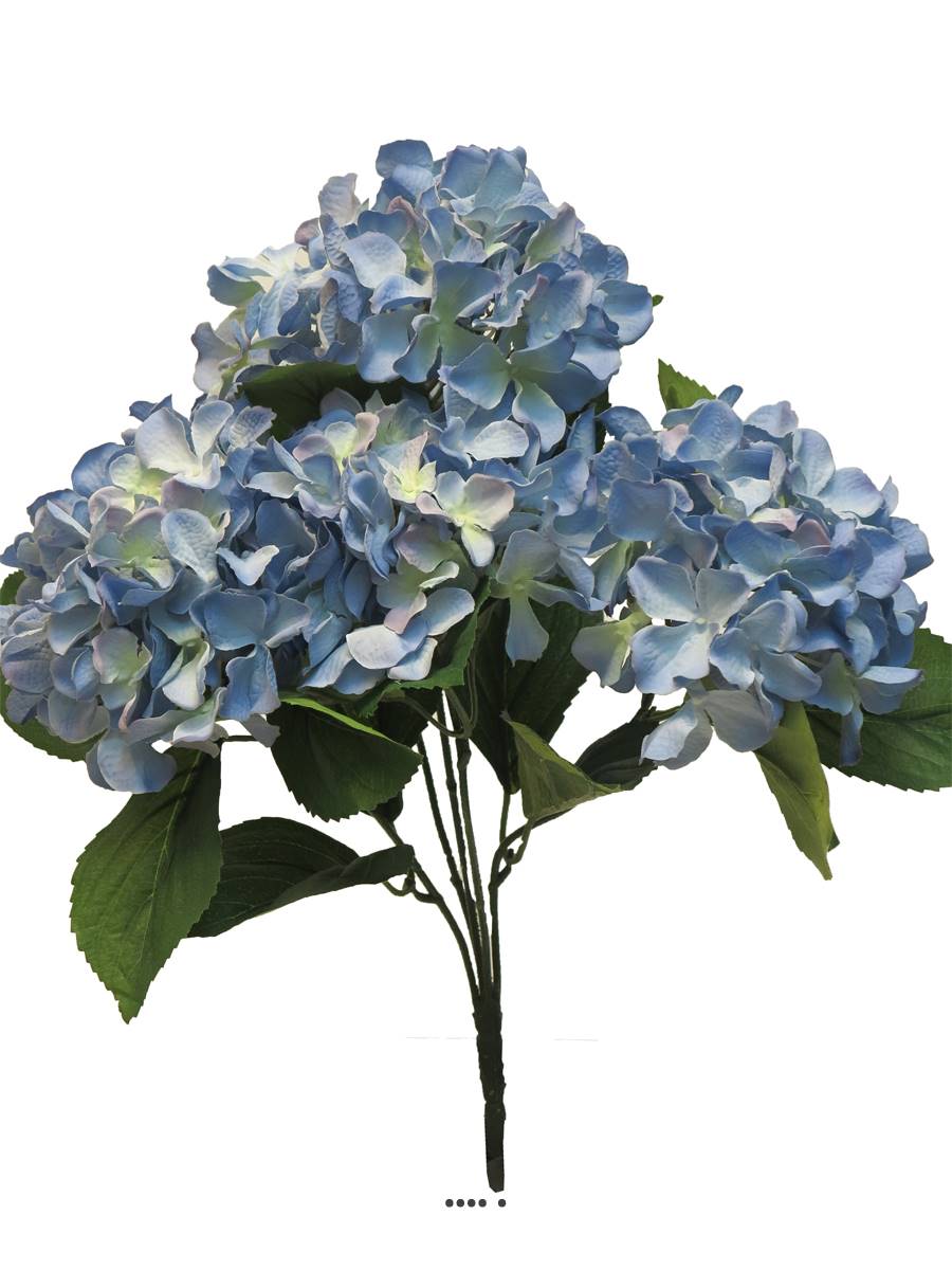 Bouquet d'Hortensia artificiel en branche, H 45 cm | Artificielles.com