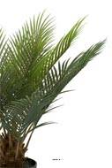 Palmier Cycas artificiel en pot, H 60 cm, D 60 cm
