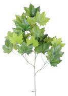 Branche de platane artificielle verte, 23 feuilles, H 78 cm, D 58 cm