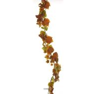 Guirlande de vigne artificielle L 195 cm en tissu enduit automnal