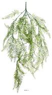 Chute de Fougère Verte en Plastique artificielle H 90 cm D 23 cm 8 ramures