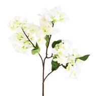 Branche de Bougainvillier artificielle H 68 cm tige armée Blanc neige