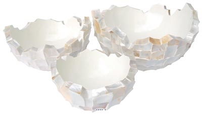 Bac Fibre de verre Sea Int. Bol D 60 x H 33 cm crème