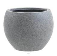 Bac fibres de verre/ composite Teras extrieur Boule D36 xH28 cm Gris