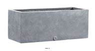Bac fibres de verre Huge Ext Jardinire L200x57xH50cm Gris