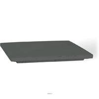 Bac polystone 40 cm x 40 cm H 4 cm Ext. carr noir