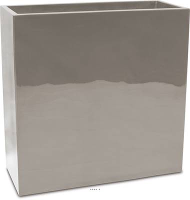 Bac fibres de verre gelcoat 40x90x90 cm Ext. claustra gris clair
