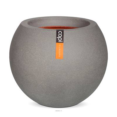 Bac en plastique de qualité supérieure Int/Ext. boule 62x48 cm gris