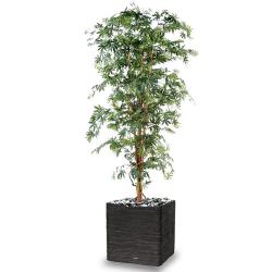 Aralia Arbre Artificiel H 180 cm Vert en pot