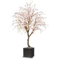 Cerisier artificiel en fleur H 280 cm branches en bois