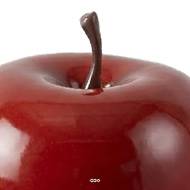 Pomme artificielle rouge brillante D 9 cm 24g Superbe en Decoration