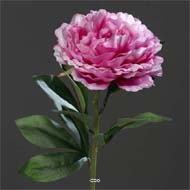 Pivoine artificielle H 63 cm très belle tête - Lavande