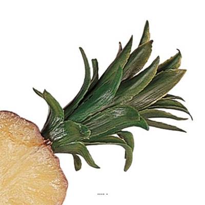 Demi Ananas artificiel petit modèle en Plastique soufflé H 210x100 mm